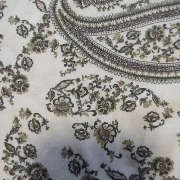 Women's Croft & Barrow white paisley print blouse size XXL - Picture 4 of 4